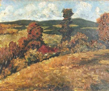 Duitse school (XX) - Herbstlandschaft