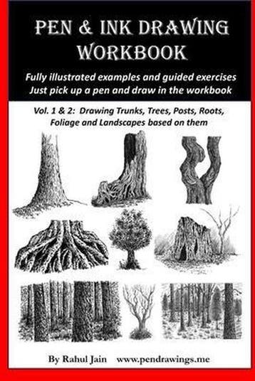 Pen and Ink Workbooks- Pen and Ink Drawing Workbook vol 1-2, Verzenden, Gelezen, Rahul Jain