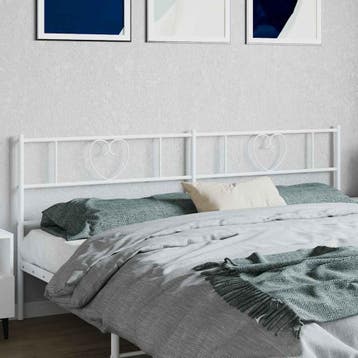 vidaXL Vervangend hoofdbord 193 cm metaal wit, Huis en Inrichting, Slaapkamer | Bedden, Verzenden, Nieuw, Wit, Metaal