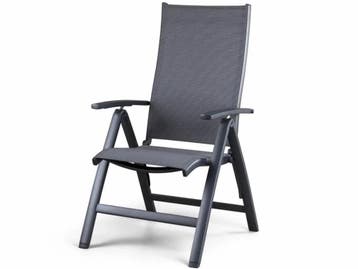 Venetië standenstoel verstelbaar aluminium antraciet, Tuin en Terras, Ophalen of Verzenden, Nieuw, Aluminium