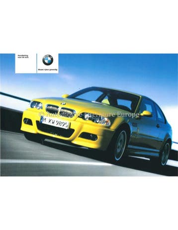 2005 BMW M3 COUPÉ INSTRUCTIEBOEKJE NEDERLANDS, Auto diversen, Handleidingen en Instructieboekjes