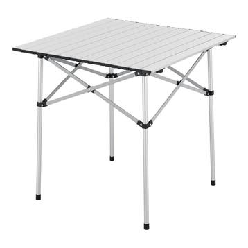Tuintafel Castilenti klaptafel 70x70x70 cm zilverkleurig [en, Verzenden, Nieuw