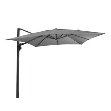 Virgo zweefparasol up 3x3mtr - grijs, Ophalen of Verzenden, Nieuw, Grijs