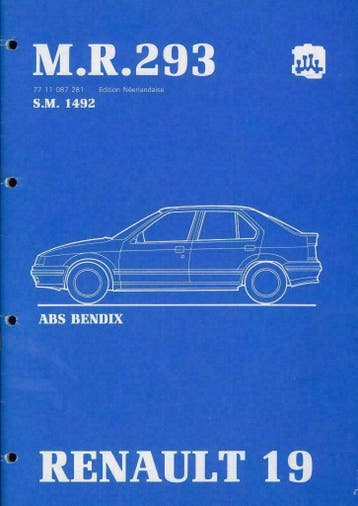 Origineel Renault 19 werkplaatshandboek Nederlands / Frans, Auto diversen, Verzenden