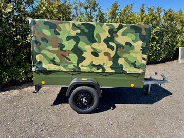 NIEUW Camo/BlackEdition aanhangwagen met huif - B rijbewijs., Ophalen of Verzenden, Nieuw