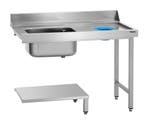 Bartscher Aanvoertafel DS-R1BAS | RVS | 50L Spoelbak | Afval, Ophalen of Verzenden, Nieuw in verpakking