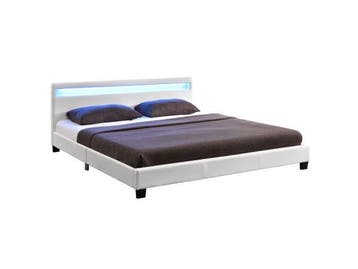 Veiling - Gestoffeerd bed Paris - 140 x 200 cm - Wit, Nieuw
