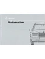 1989 MERCEDES BENZ E KLASSE INSTRUCTIEBOEKJE DUITS, Auto diversen, Handleidingen en Instructieboekjes