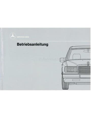 1989 MERCEDES BENZ E KLASSE INSTRUCTIEBOEKJE DUITS, Auto diversen, Handleidingen en Instructieboekjes