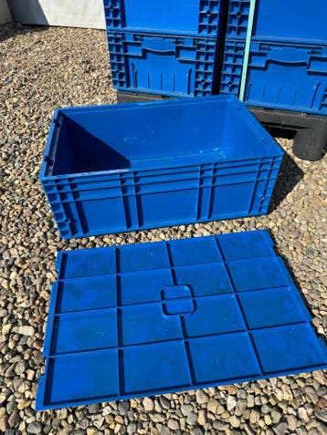 Stapelbak Euronorm gebruikt- 600 x 400 x H 210 mm (verste..., Verzenden