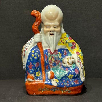 Shou lau figuur - Porselein - China (Zonder minimumprijs), Antiek en Kunst
