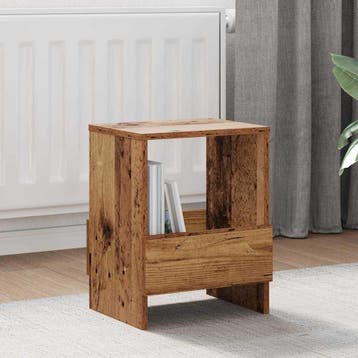 vidaXL Tijdschrift Rek 2 st Oudhout 35 x 30 x 45 cm, Verzenden, Nieuw