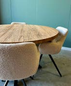 Stel uw robuuste ovale teaktafel samen - kies uit 7 poten!, Huis en Inrichting, Tafels | Eettafels, Teakhout, Nieuw, Ophalen of Verzenden