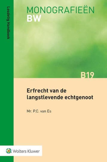 Erfrecht Van De Langstlevende Echtgenoot | P.C. Es | Nieuw, Ophalen of Verzenden, Nieuw, P.C. Es