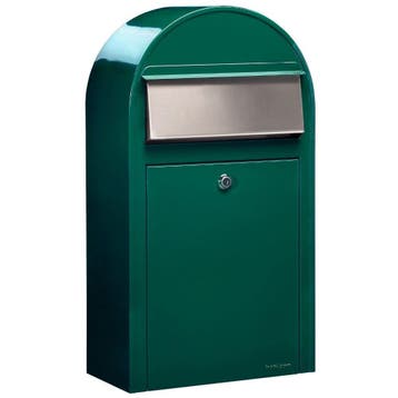 Bobi Grande S (slim) wandbrievenbus staal - donkergroen, Verzenden, Nieuw