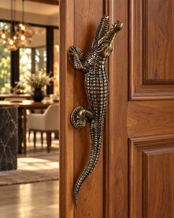 Deurklink - 2026 - 47 cm Goud Gepolijst Croc