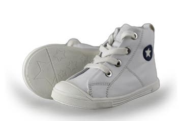 Jopper Hoge sneakers Jongens in maat 23 Wit, Verzenden, Schoenen, Zo goed als nieuw, Jongen of Meisje