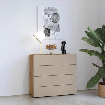 Ladekast Imola - Eiken - 4 Lades, Huis en Inrichting, Verzenden, Nieuw