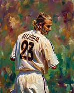 AT9 - [Canvas L] David Beckham - Digital Oil Painting, Nieuw