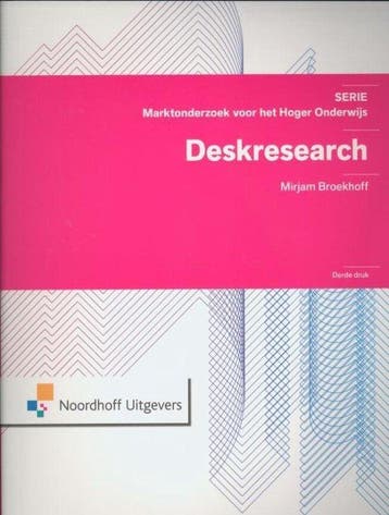 9789001809362 Deskresearch | Tweedehands, Verzenden, Zo goed als nieuw, Mirjam Broekhoff