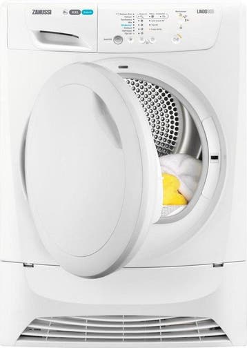 Zanussi Zdc8200nw - Condensdroger - 8 kg - Uitgestelde Start, Ophalen of Verzenden, Zo goed als nieuw, Voorlader, 85 tot 90 cm