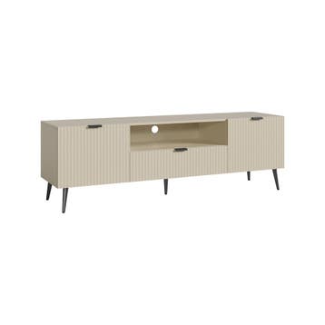 Tv-meubel Nand 160x40x51 cm havermout [en.casa], Verzenden, Nieuw