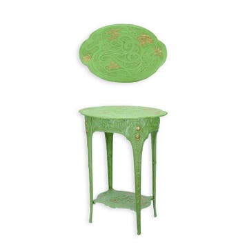 A GREEN CAST IRON ART NOUVEAU FLOWER TABLE (Interieur), Verzenden, Nieuw