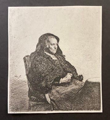 Rembrandt Harmensz van Rijn (1606-1669), after - Ritratto
