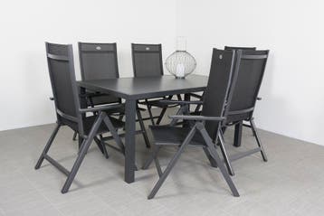 Hartman Napoli/Alma 160 cm. tuinset - 7-delig verstelbaar, Verzenden, Nieuw, Overige materialen, Tuinset