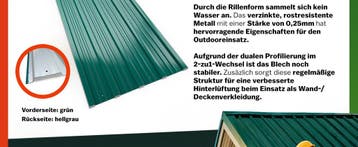 Trapezium Dakplaten 12 Stuks Groen Metaal 129x46cm, Verzenden, Nieuw