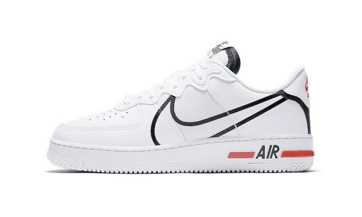 Air Force 1 React White Black Red, Kleding | Heren, Schoenen
