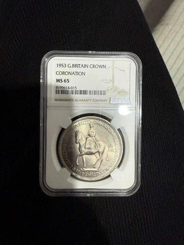 Verenigd Koninkrijk. Elizabeth II. Crown 1953 NGC MS65