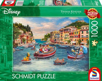 Disney Mickey en Minnie Italië Puzzel (1000 stukjes) |, Hobby en Vrije tijd, Verzenden, Nieuw