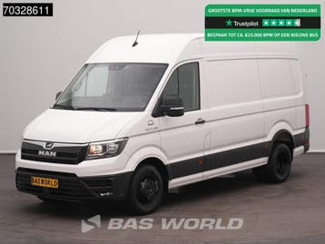 MAN TGE 5.180 Dubbellucht L3H3 Trekhaak Navi Airco Camera Eu, Gebruikt, Euro 6, MAN, Wit