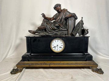 Pendule - Brons, Marmer - 1850-1900