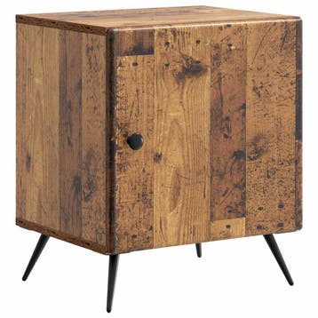 vidaXL Nachtkastje Oud hout 43 x 34,5 x 50 cm Bewerkt hout, Minder dan 45 cm, Verzenden, Nieuw, Minder dan 55 cm