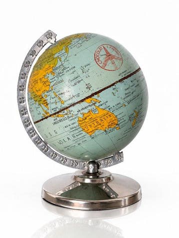 Terrestrial table globe - Rare Chocolat Lanvin Advertising