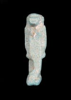 Oude Egypte, late periode Faience Amulet van een godheid, Antiek en Kunst