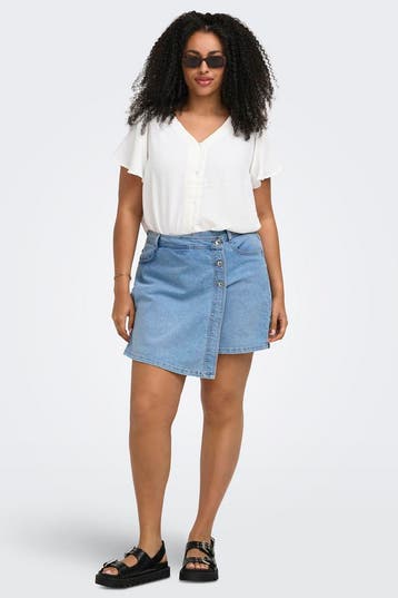 ONLY denim skort Lesly Maat:, Kleding | Dames, Verzenden, Nieuw, Overige kleuren