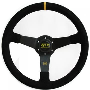QSP stuur suede 70mm diep zwart, Auto-onderdelen, Verzenden, Nieuw