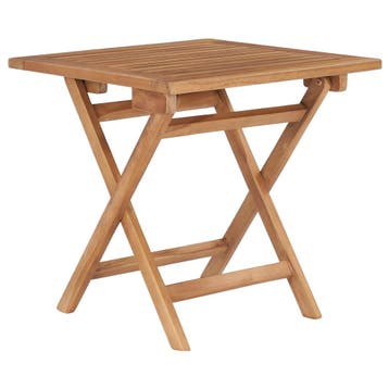 vidaXL Tuintafel inklapbaar 45x45x45 cm massief teakhout, Verzenden, Nieuw, Teakhout