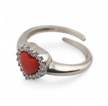 Koraal - Argento 925 - Ring - Italiaans vakmanschap