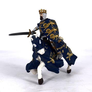Papo - Action figure Large Medieval King on Horseback Figure