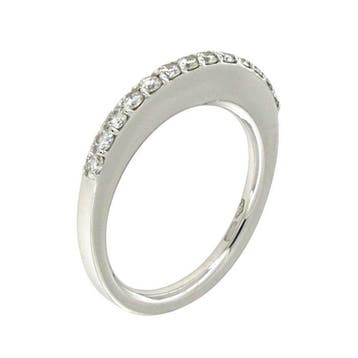 Giorgio Visconti - Ring - 18 karaat Witgoud - 0.37ct. tw., Nieuw