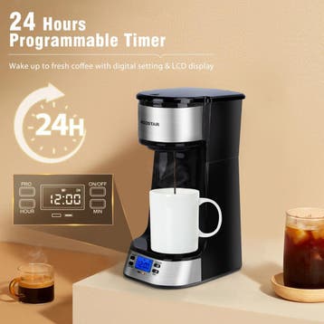 Koffiezetapparaat - filterkoffie - met thermoskan - RVS, Verzenden, Zo goed als nieuw