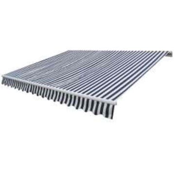 vidaXL Luifel gemotoriseerd uitschuifbaar 600 cm blauw/wit, Verzenden, Nieuw