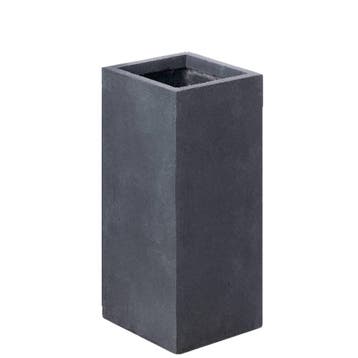Plantenbak Fiberclay 34x34x70 cm Antraciet, Verzenden, Nieuw