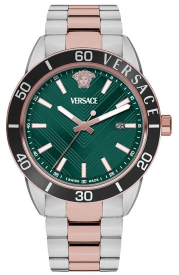 Versace VEYCA0624 Greca Urban herenhorloge 43 mm, Overige merken, Staal, Verzenden, Polshorloge
