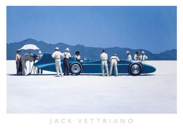 Kunstdruk Jack Vettriano - Bluebird at Bonneville 70x50cm, Verzenden, Nieuw