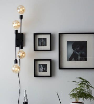 Belid - Joakim Fihn - Wandlamp - Regal XL - Zwarte Versie -